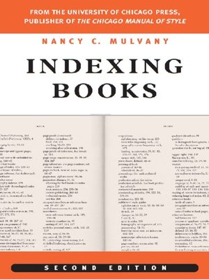 cover image of Indexing Books